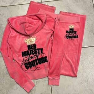 Juicy Couture Velour ‘Her Majesty’ Tracksuit Set (Mixed Sizes)